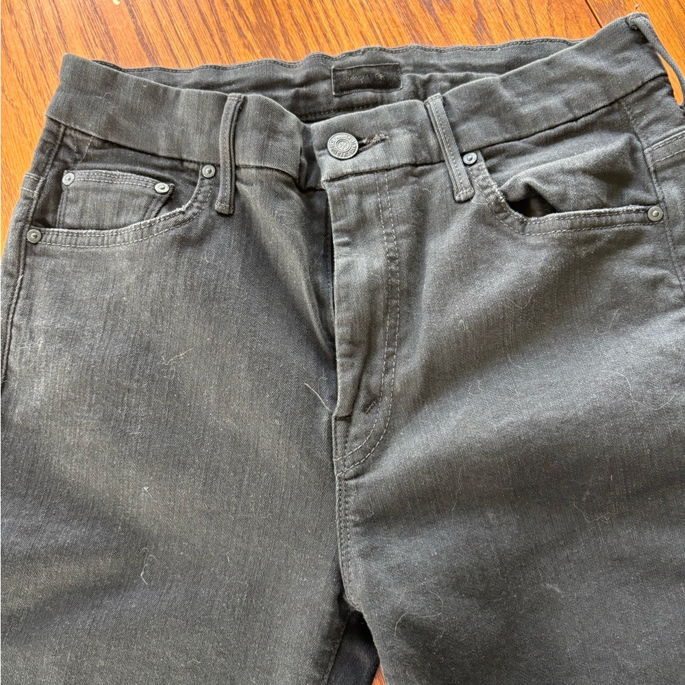 Mother High waisted Looker Black skinny jean